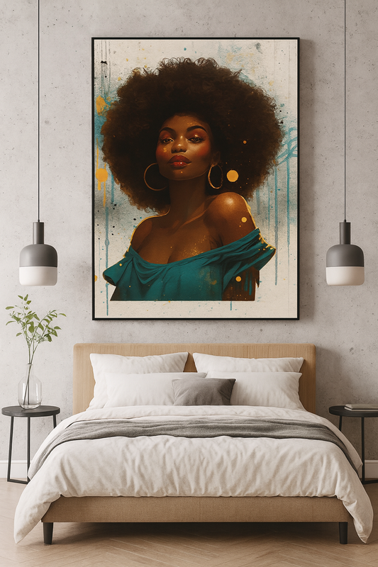 "Crowned in Color" – Digital Wall Art Print